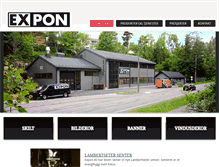 Tablet Screenshot of expon.no